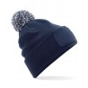 Winter hat - mod. B443:French Navy, 100% acrylic, Light Grey, One Size